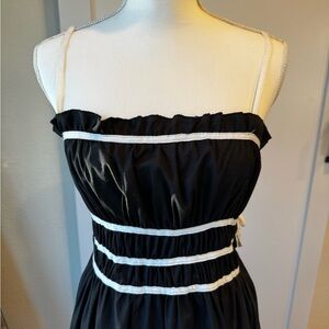 Elegant Black and White Dress